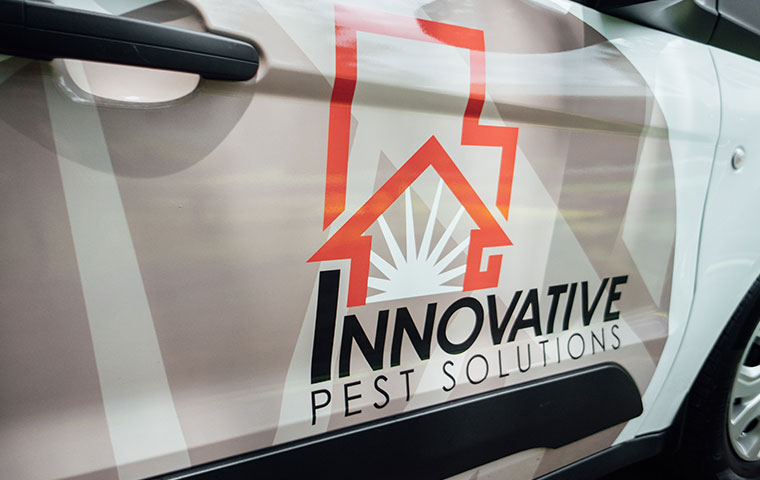 Innovative Pest Solution log on a white van.