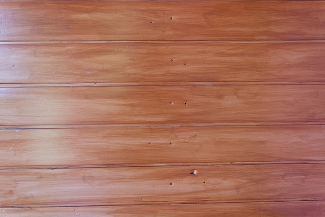 Unpolished and dull hardwood flooring