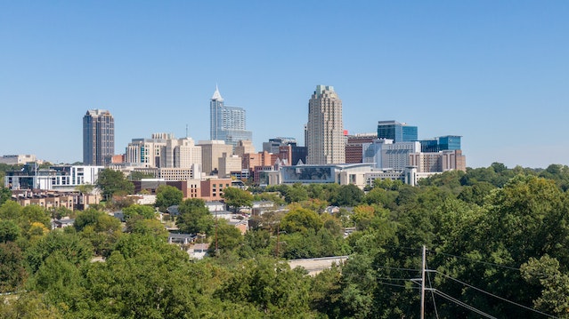 Cityscape of Raleigh, North Carolina