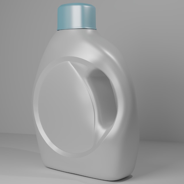 A white jug of a bleach solution